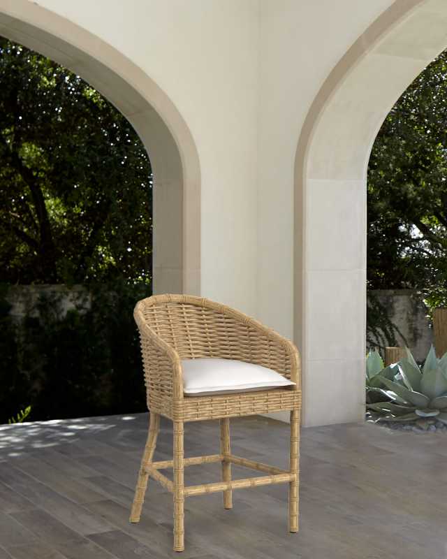Playa 31.5" Outdoor Bar Stool